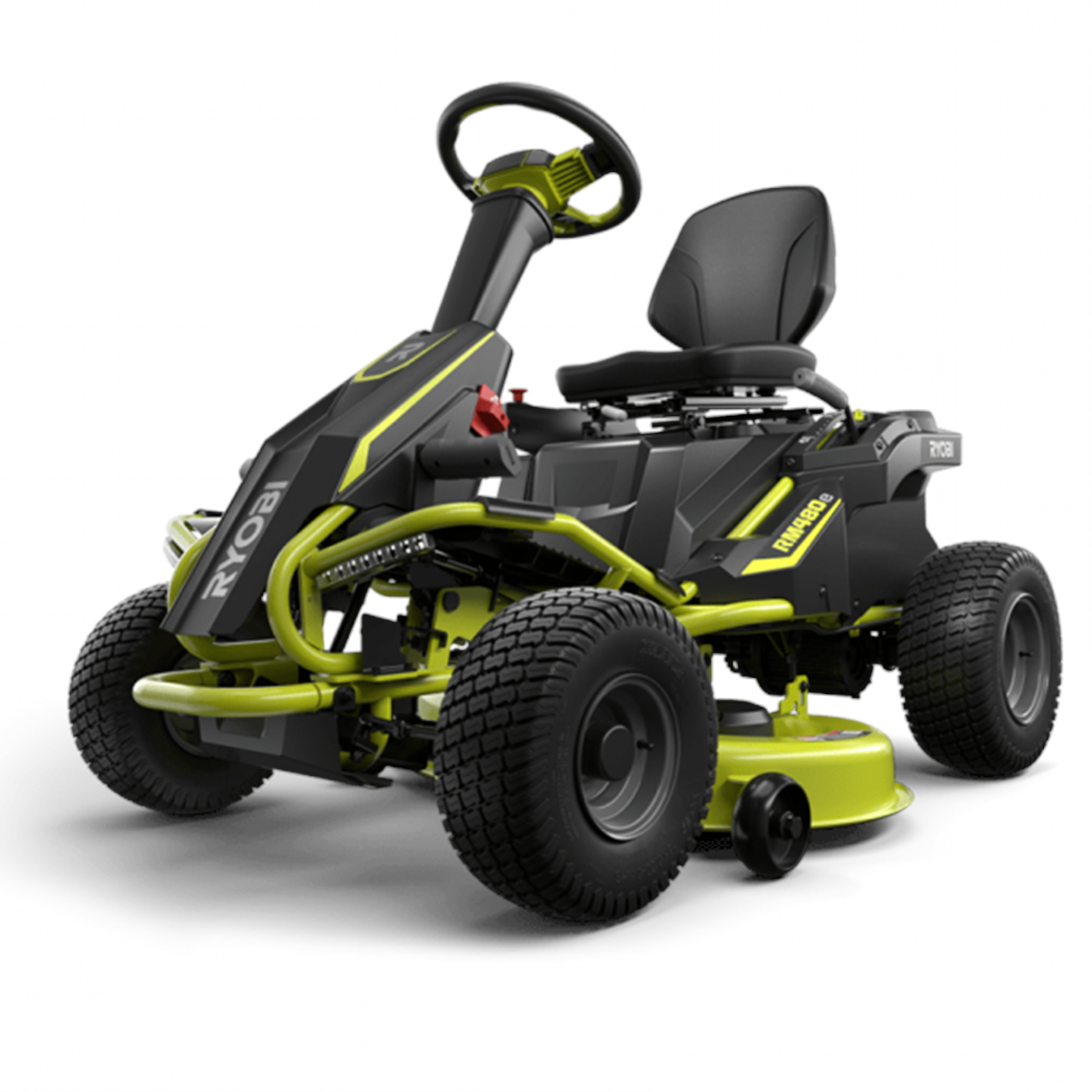 Ryobi RM480E 48V Rider Plænetraktor på batteri