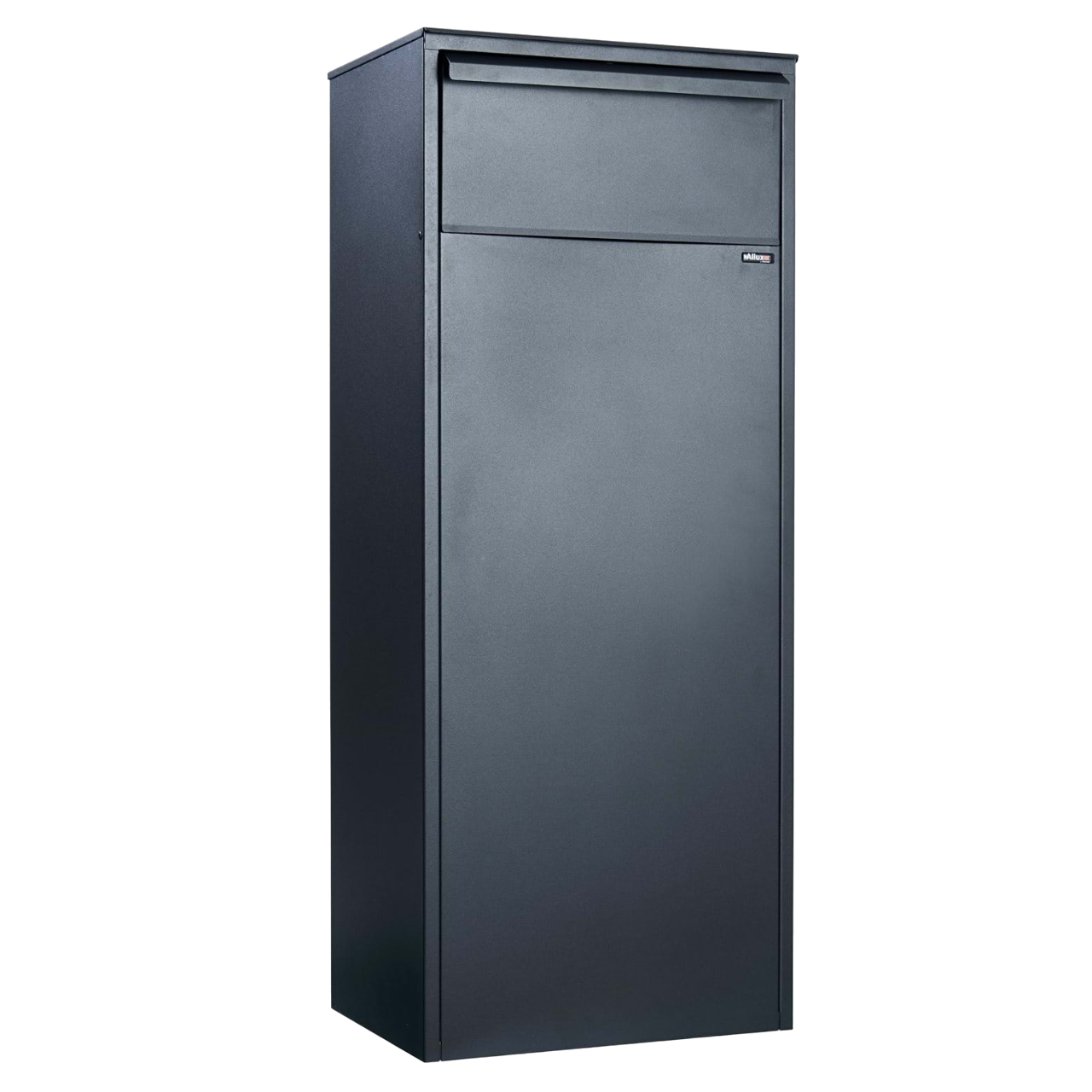 Allux 800 Parcel Pakkepostkasse med ruko-lås og udtag bag i sort
