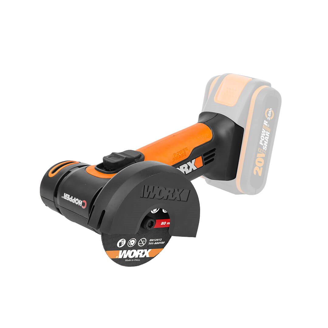 Worx WX800.9 Vinkelsliber PowerShare 20V Solo