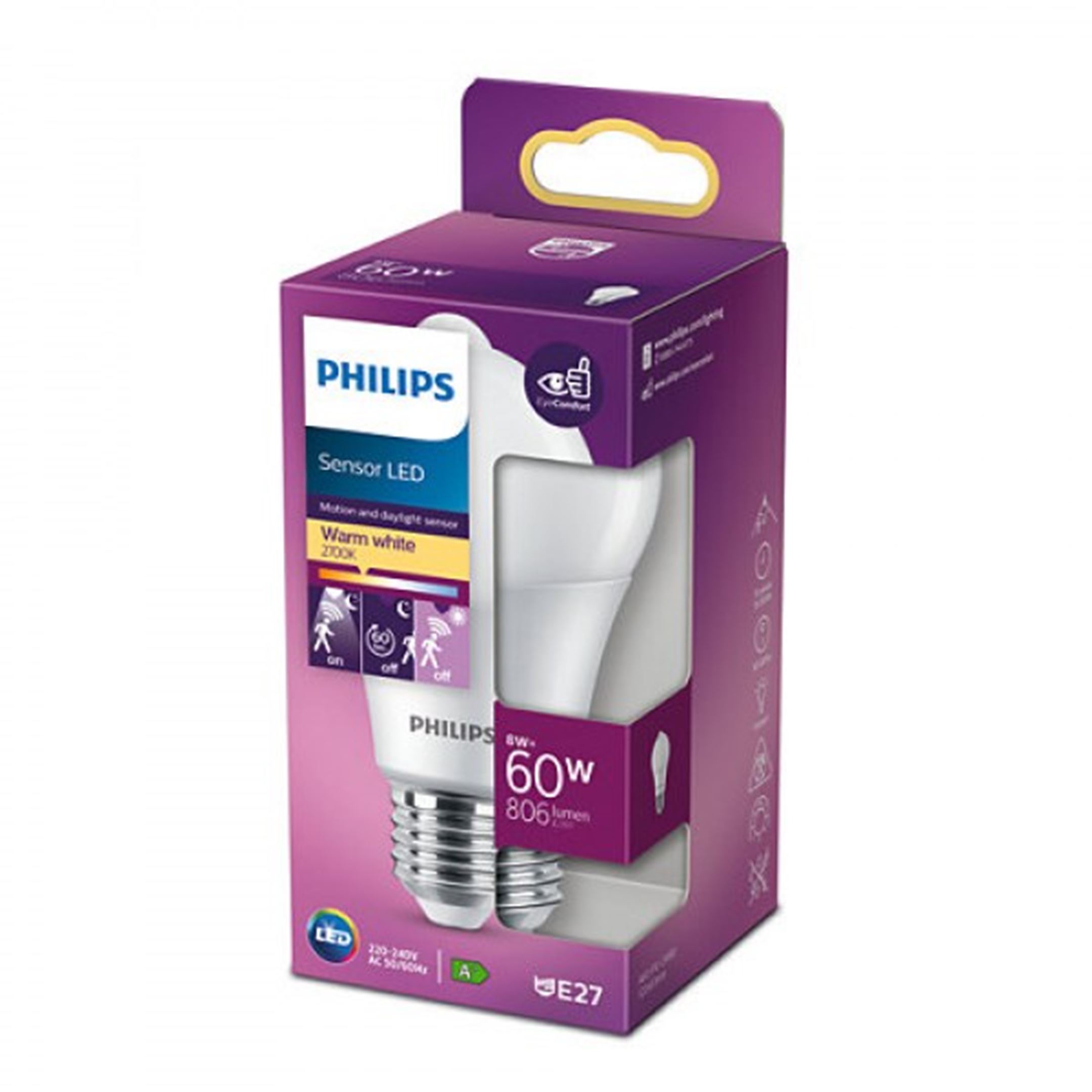 Philips LED special 60W E27 STD sensor mat