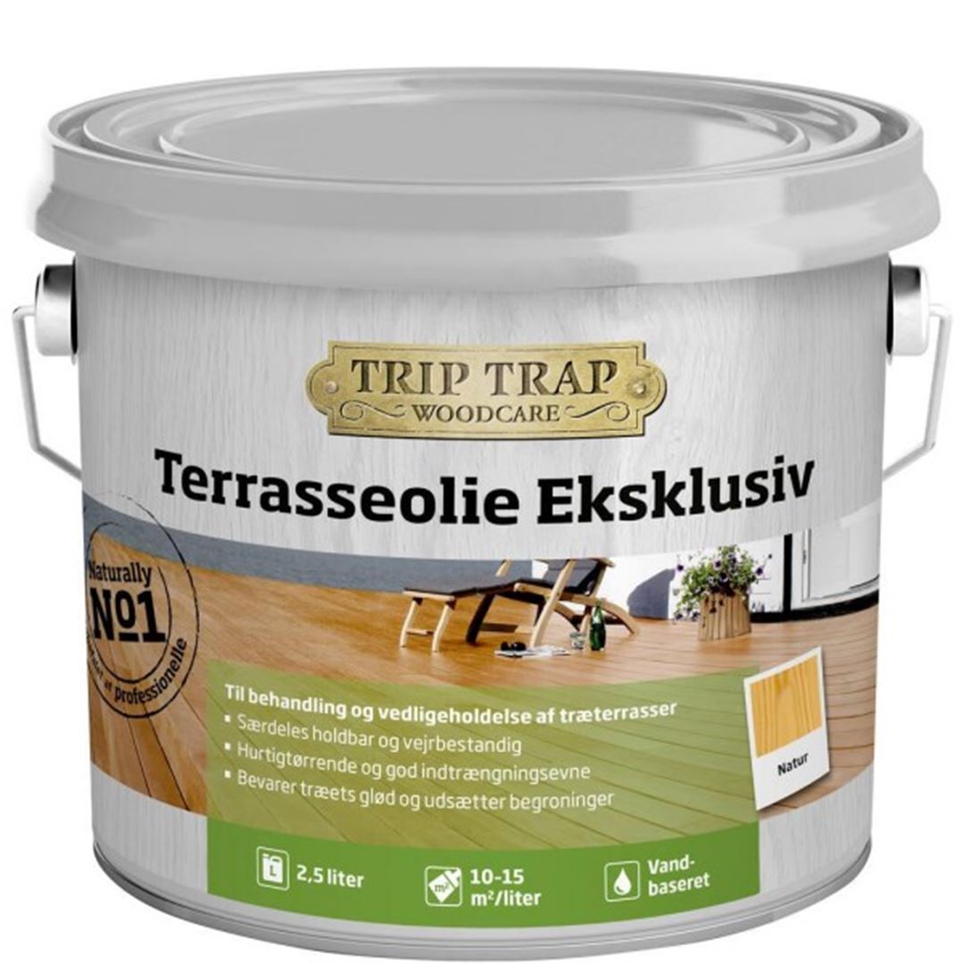 trip trap terrasse olie