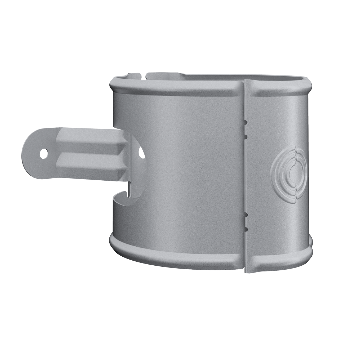 Lindab SSVU Rørholder til skruemontage Ø100 mm i stålmetallic