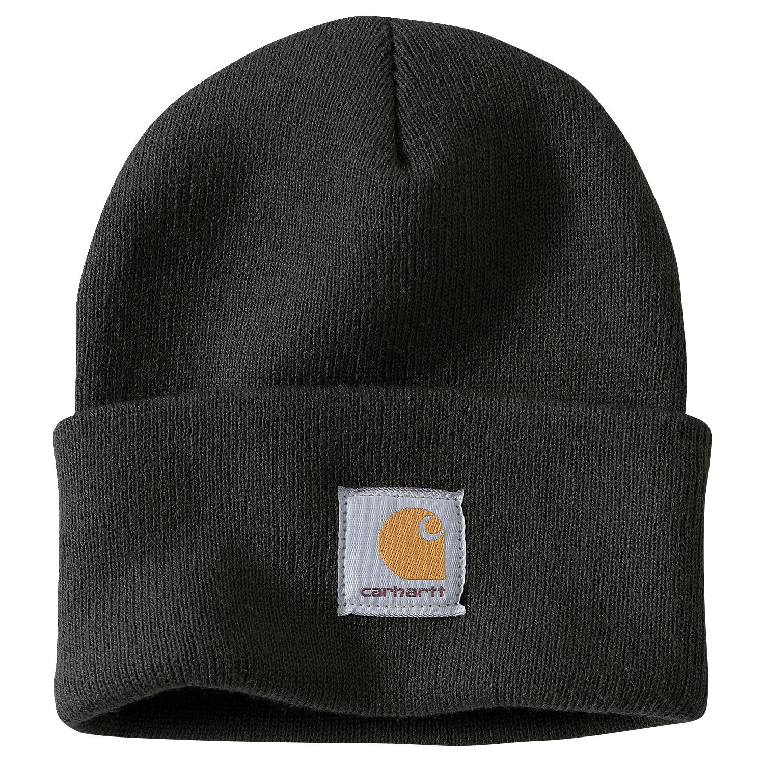 Carhartt A18 hue i sort ribstrik med logo