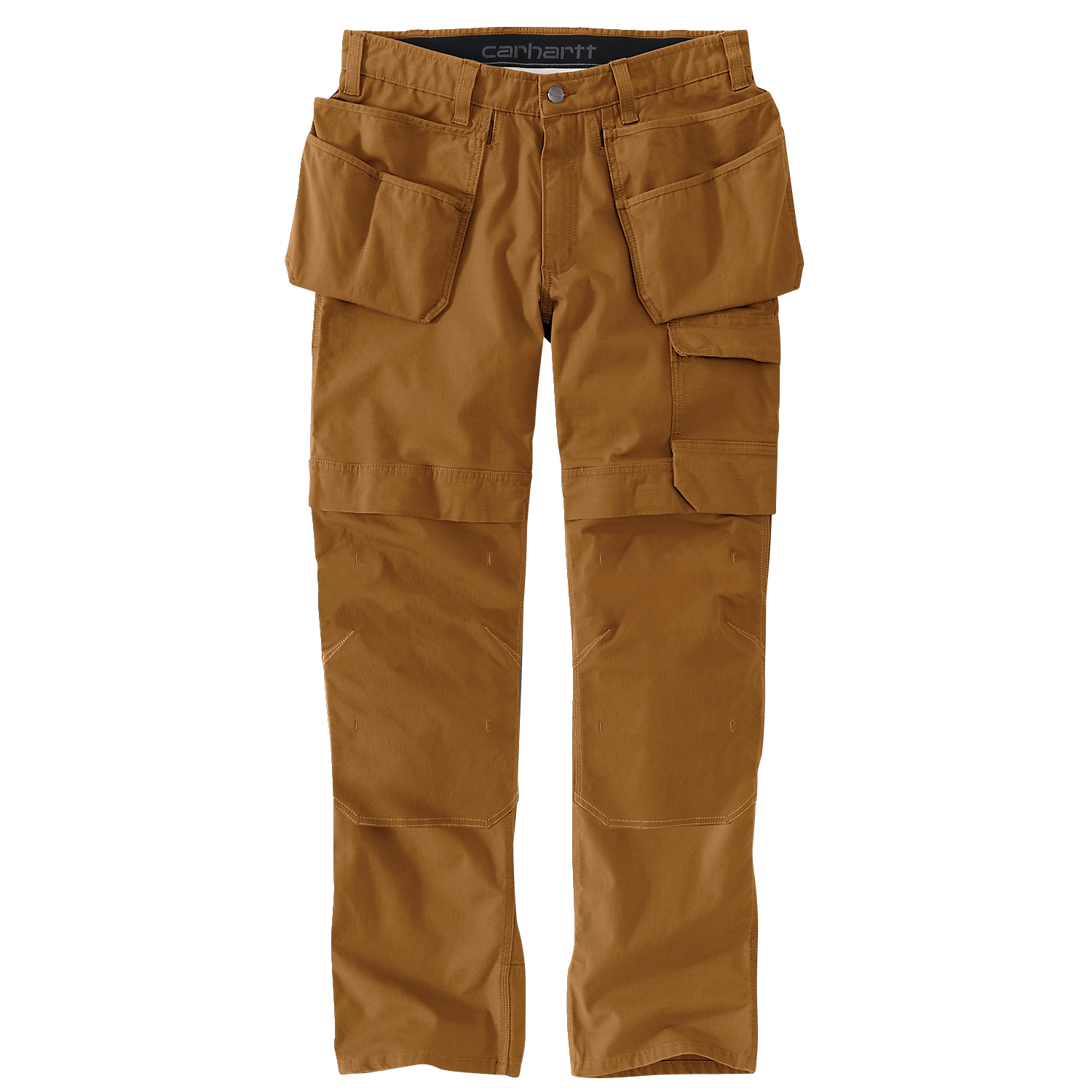 Carhartt 105070 arbejdsbukser i brun med dobbelt front og mange lommer